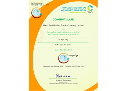NER has received certification for the registration of the carbon footprint for its Standard Thai Rubber (STR) products from the Thailand Greenhouse Gas Management Organization (TGO). Based on the assessment results, the greenhouse gas emissions were measured at 205 gCO2e per kilogram of STR product.